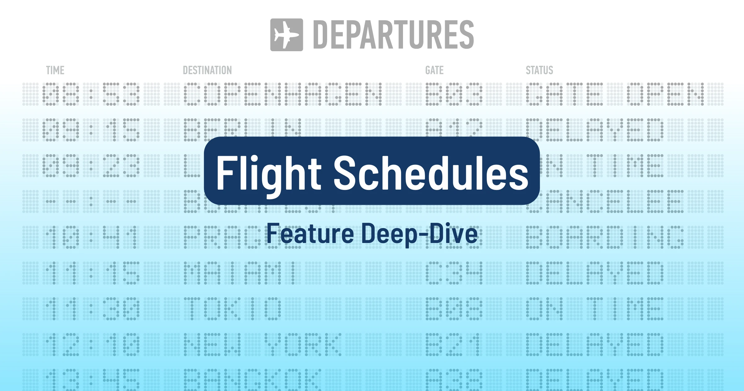 Cover image for Flight Schedules Tool: Timetables and Availability by Booking Class Code