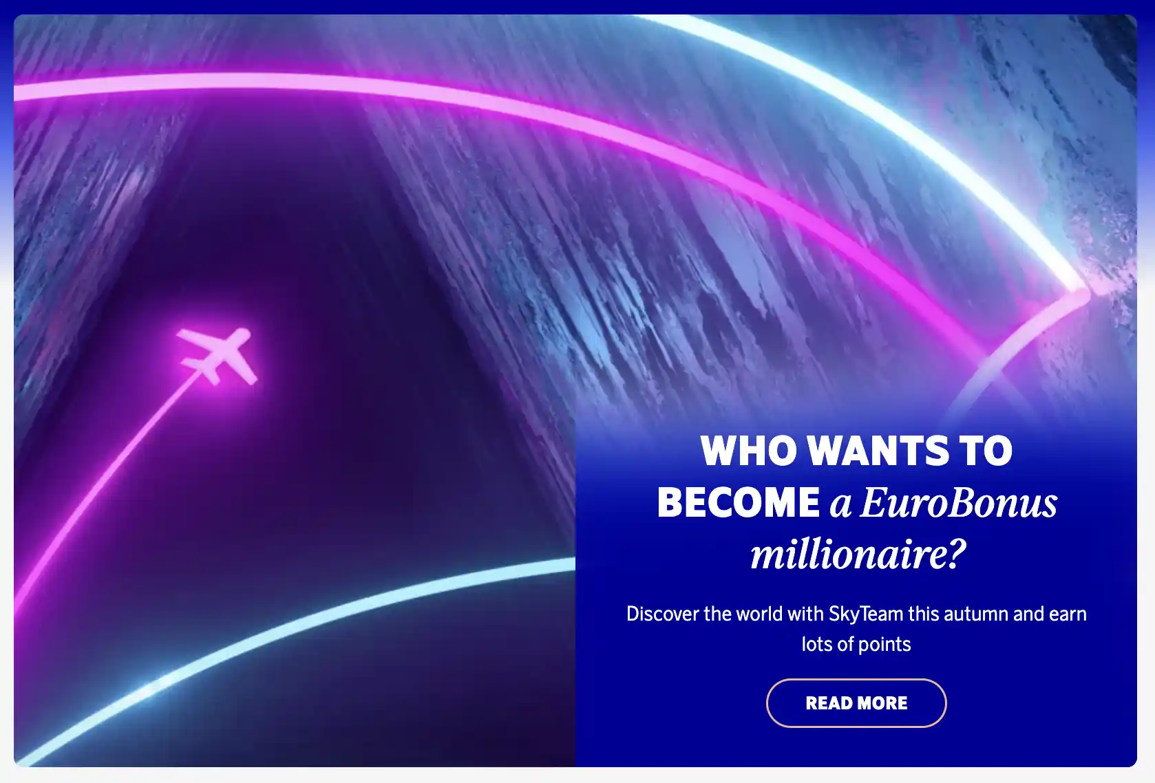 Get 1 million EuroBonus Points with SAS SkyTeam Challenge (Before December 31st).