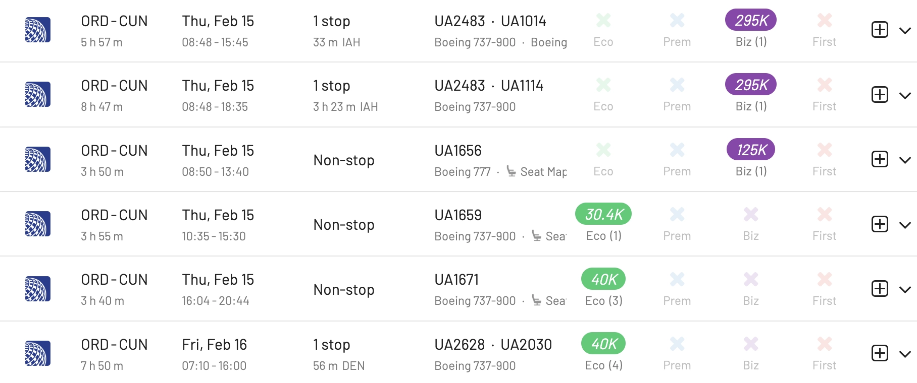 Available Award Flights Without the 737 MAX (AwardFares).