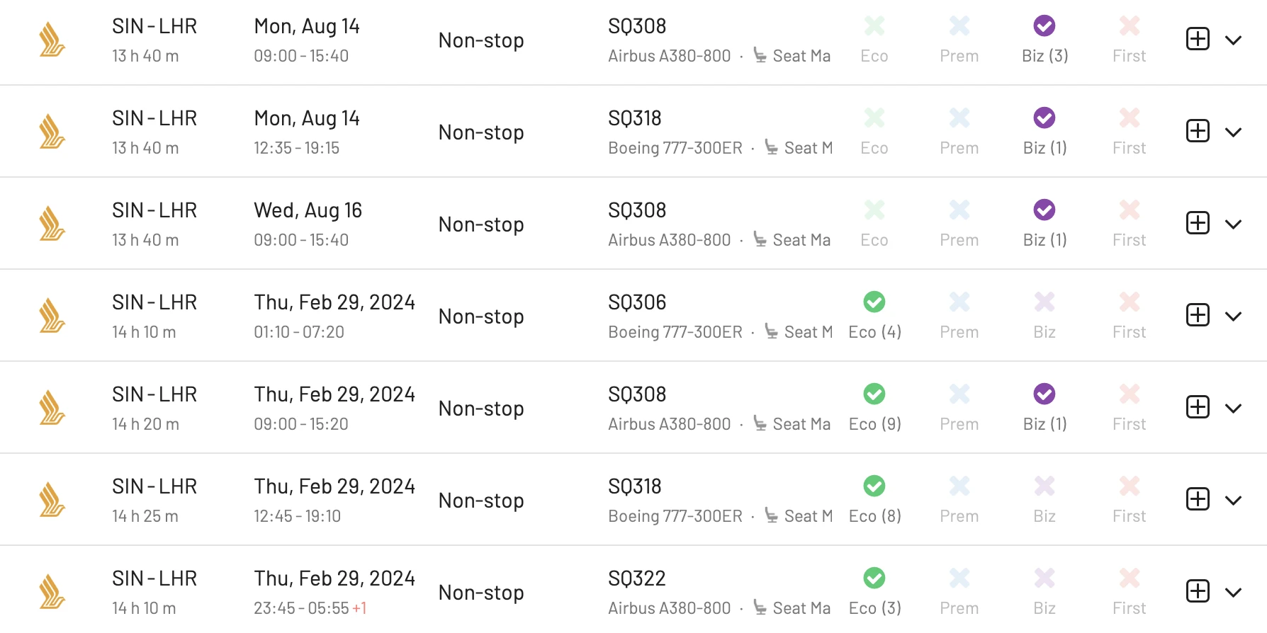 Singapore to London on the A380 with Singapore Airlines (AwardFares)