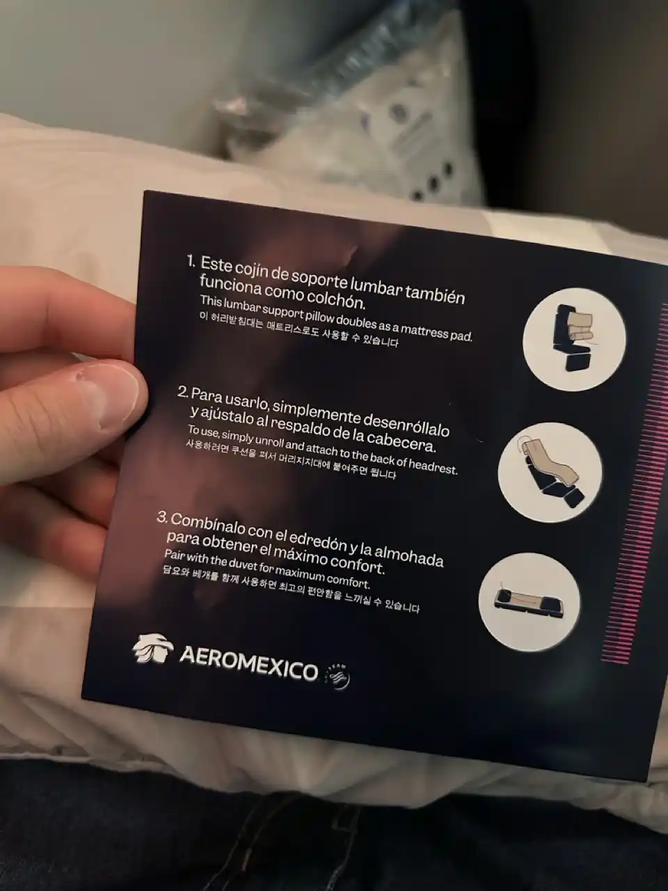 Aeromexico 787-8 Business Class Bedding