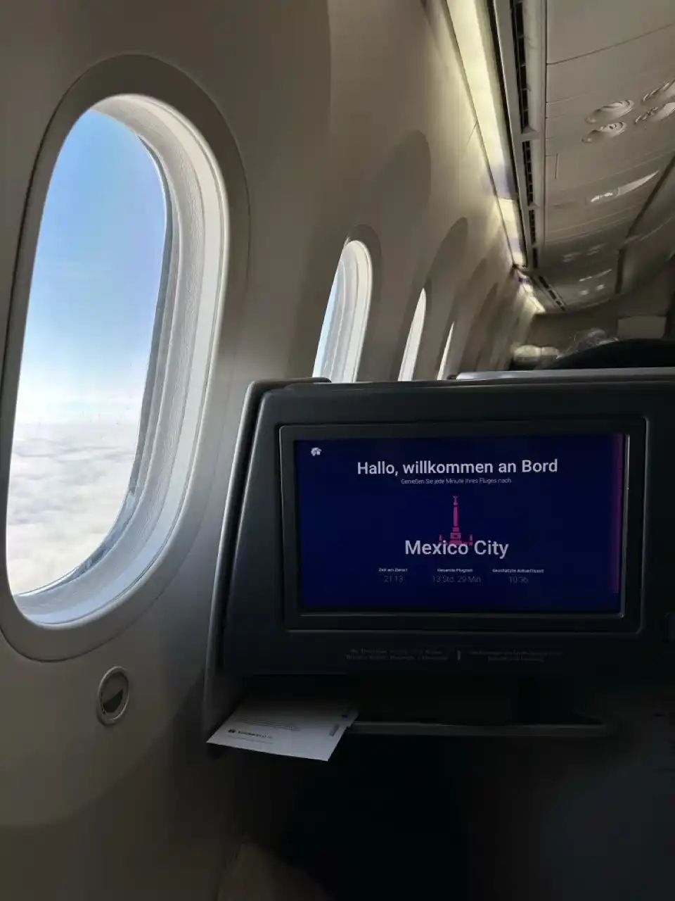 Aeromexico 787-8 Business Class from Seoul to Mexico City