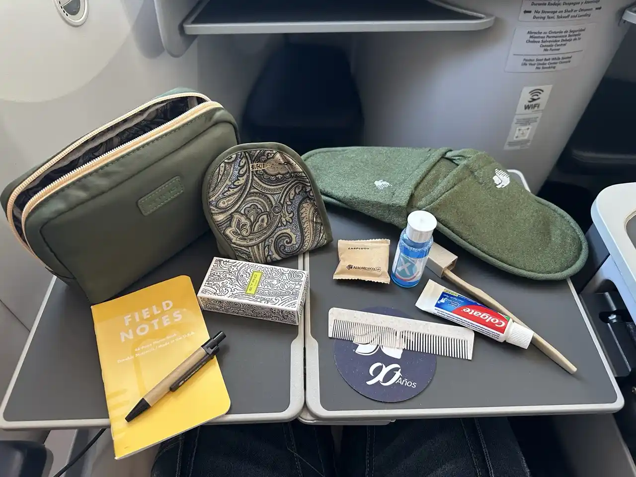 Aeromexico 787-8 Business Class from Seoul to Mexico City: Amenity Kit