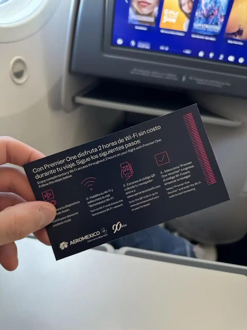 Aeromexico 787-8 Business Class from Seoul to Mexico City: WIFI Voucher