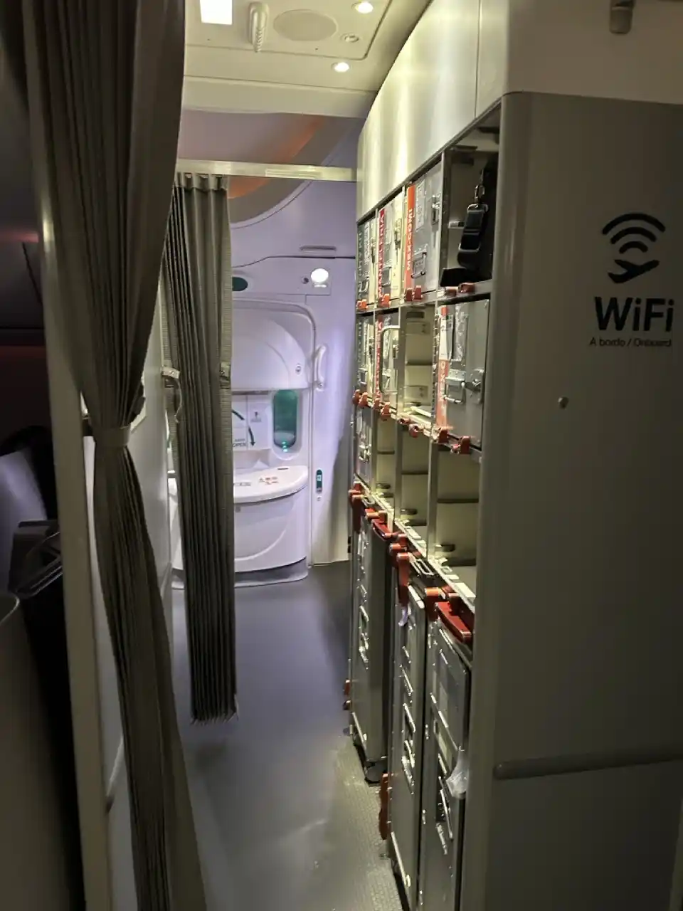 Aeromexico 787-8 Business Class from Seoul to Mexico City: Galley