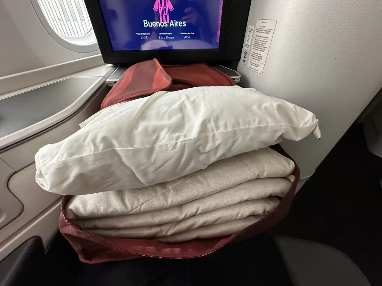 Aeromexico 787-9 Business Class Bedding