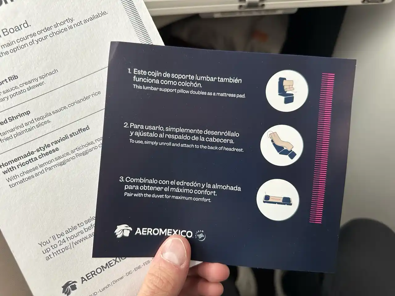 Aeromexico 787-9 Business Class Bedding