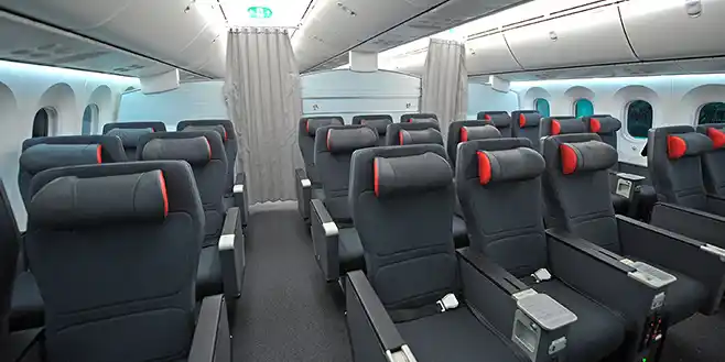 Air Canada Premium Economy Class in wide-body aircraft.