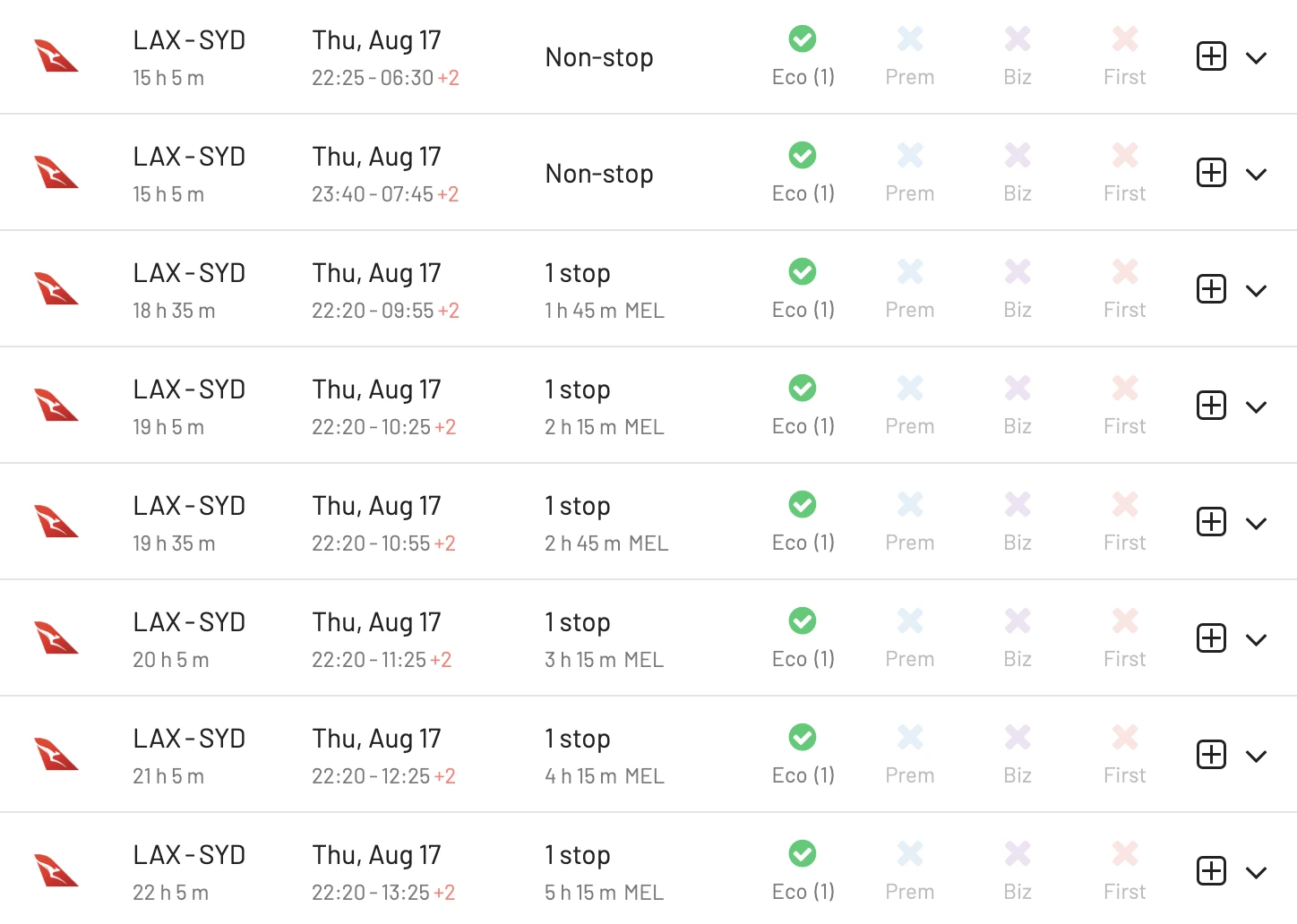 Alaska Airlines Mileage Plan partner redemptions in 2023: US to Australia with Quantas.