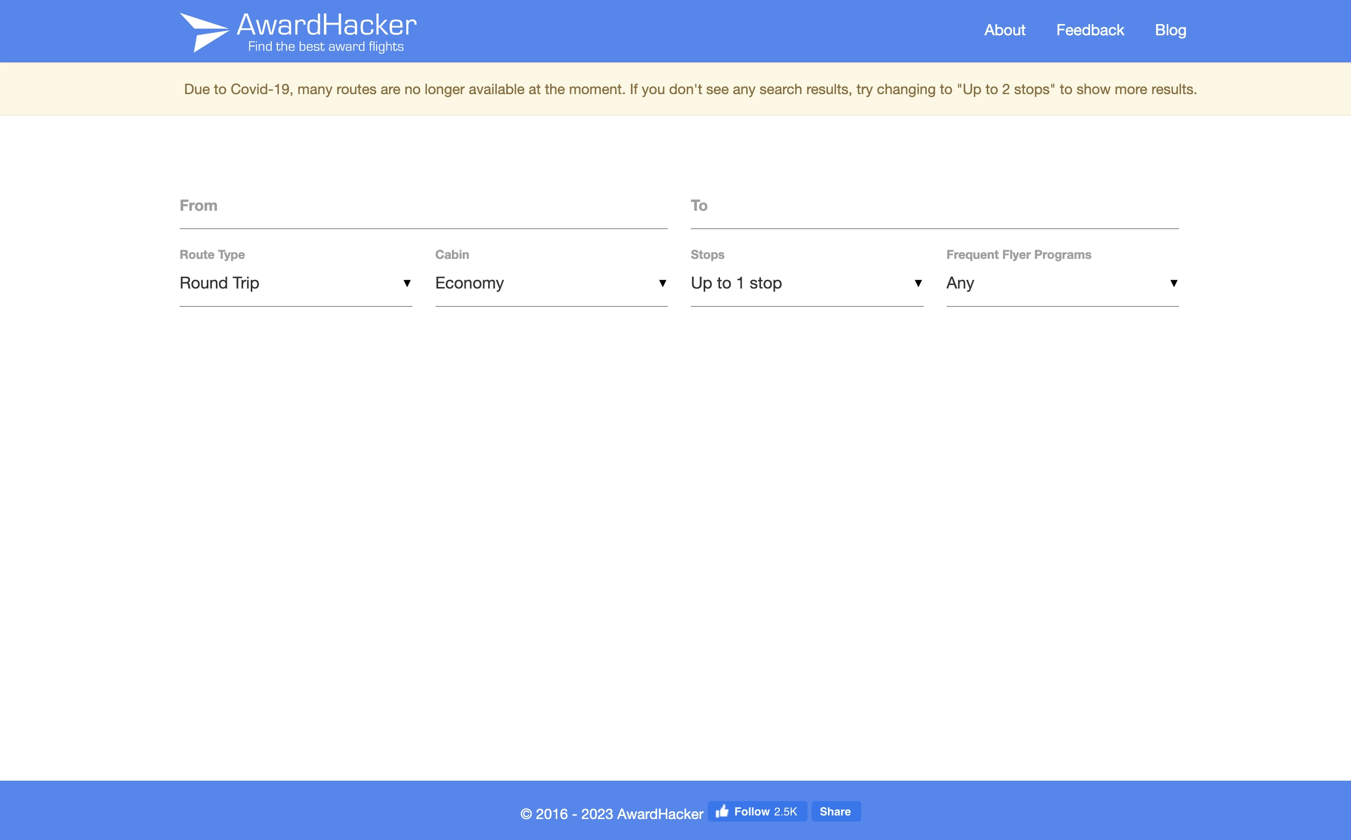 AwardHacker and Award Fares.