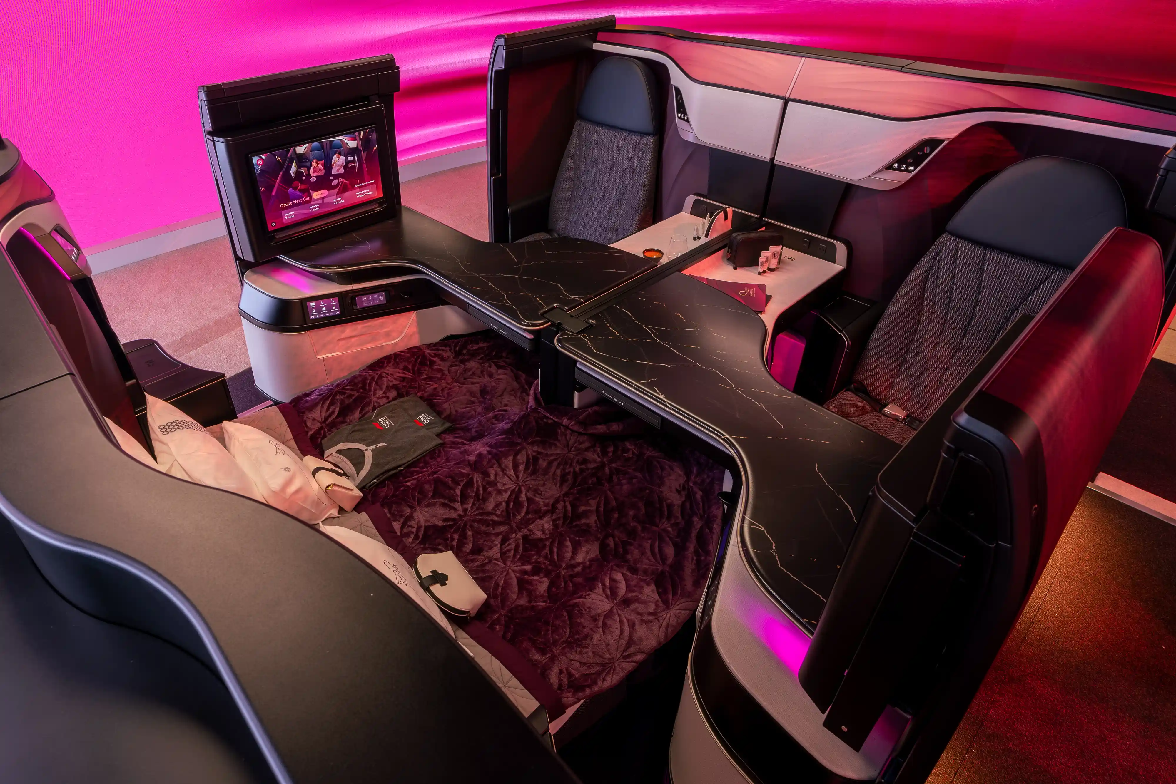 Qatar Airways Qsuite Next Gen in 2025.