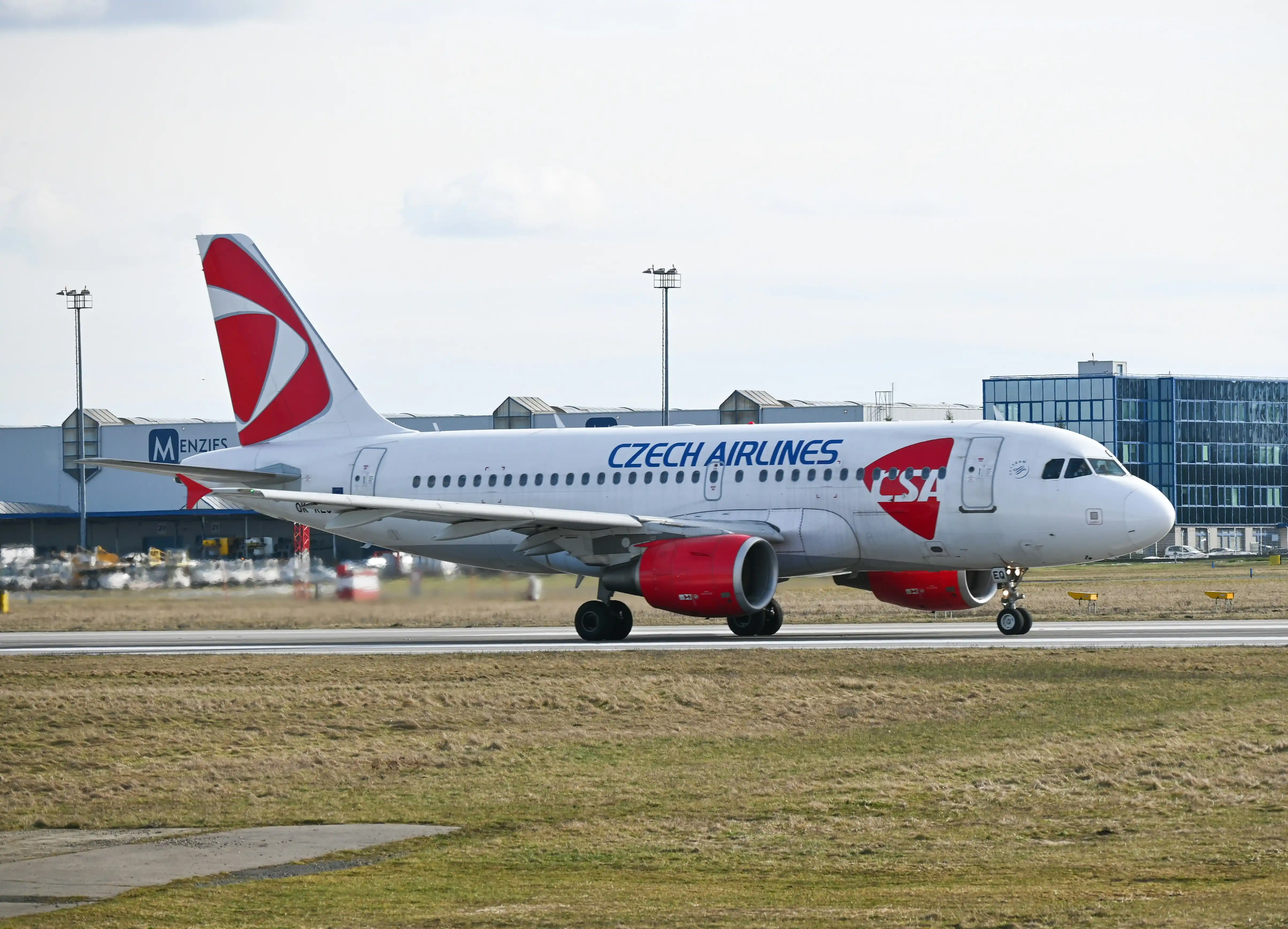 Czech Airlines Airbus A320, one of the two left in operations until October 26.