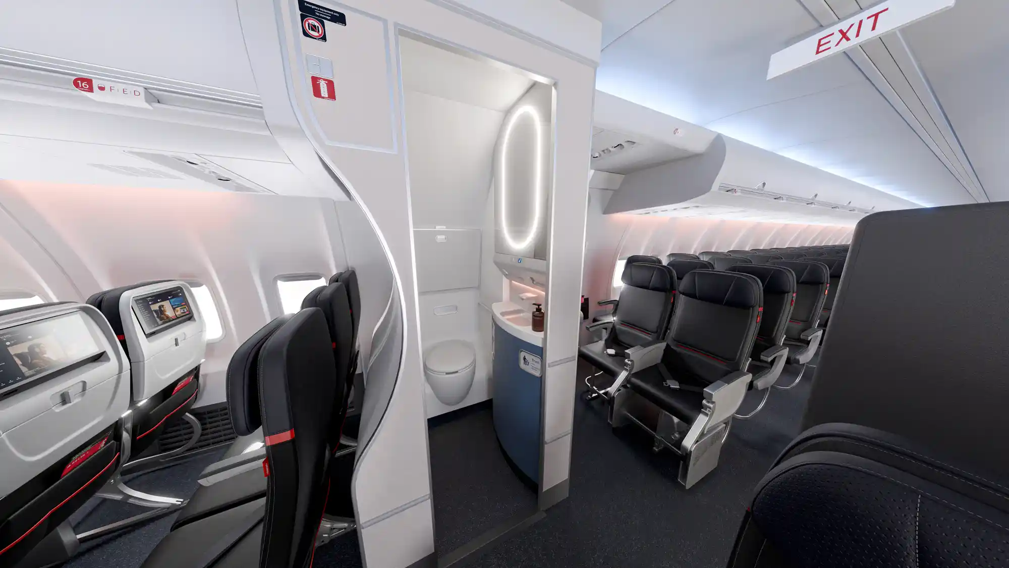 Delta Air Lines New Cabin Interios for 2025 (Economy)