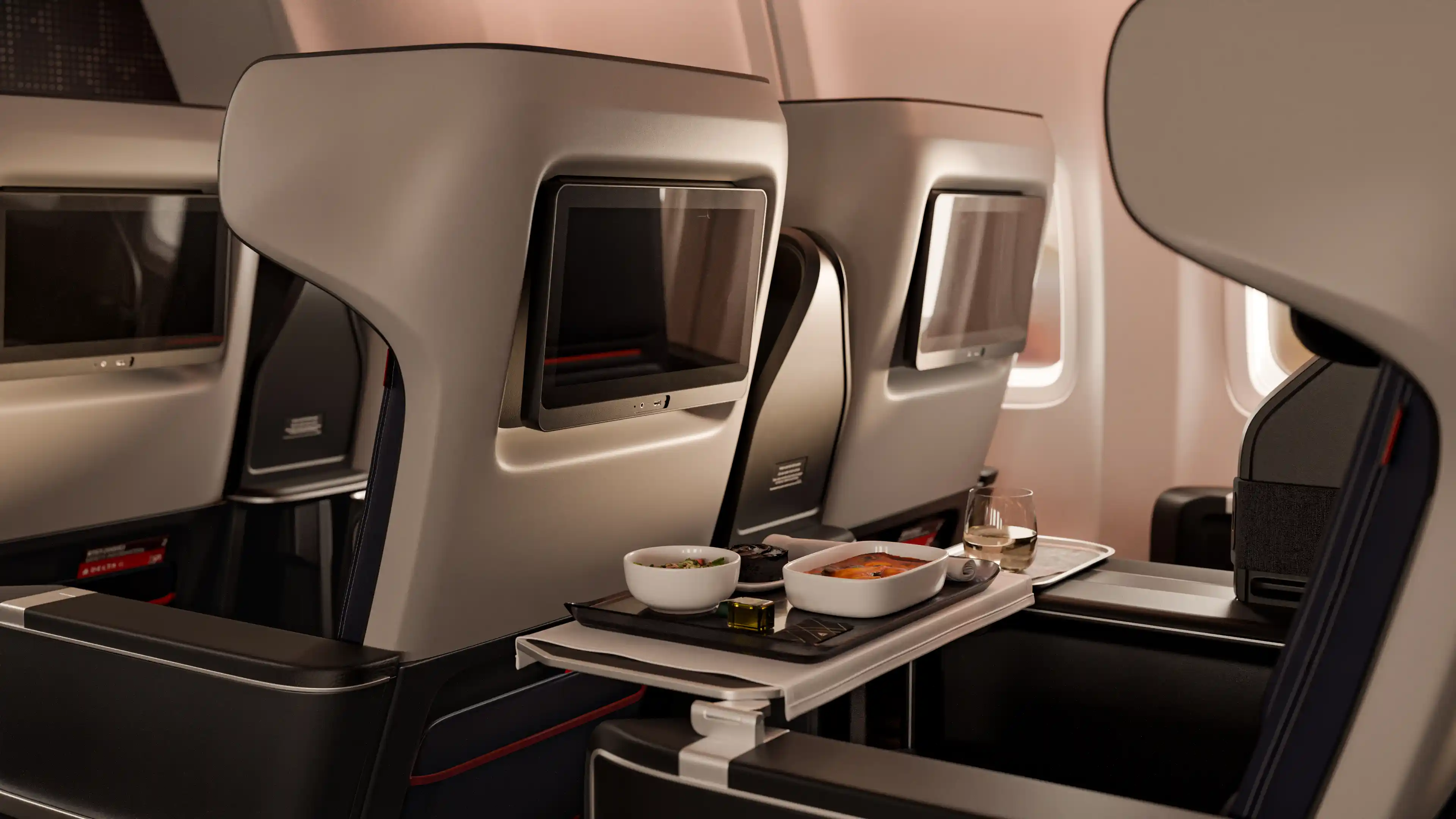 Delta Air Lines New Cabin Interios for 2025 (Premium Economy)