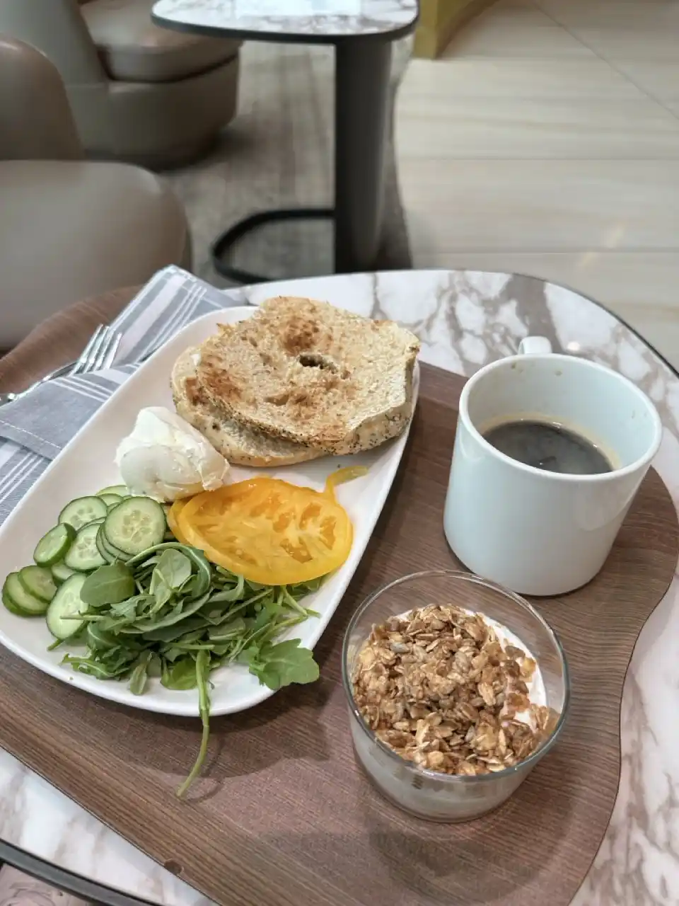 Delta One Lounge JFK: Special Bagel Stand