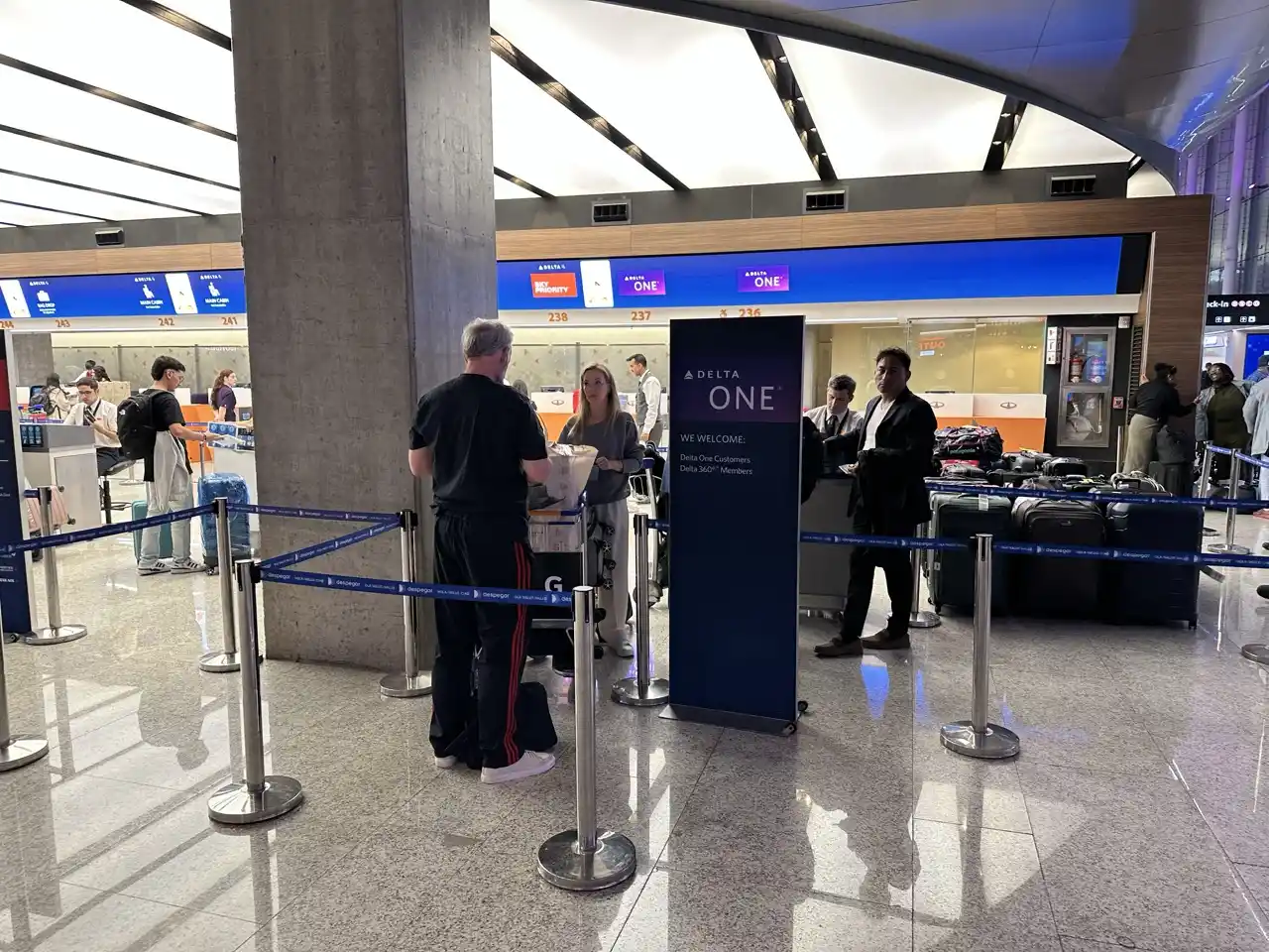 Delta One Check-in at Buenos Aires Ezeiza