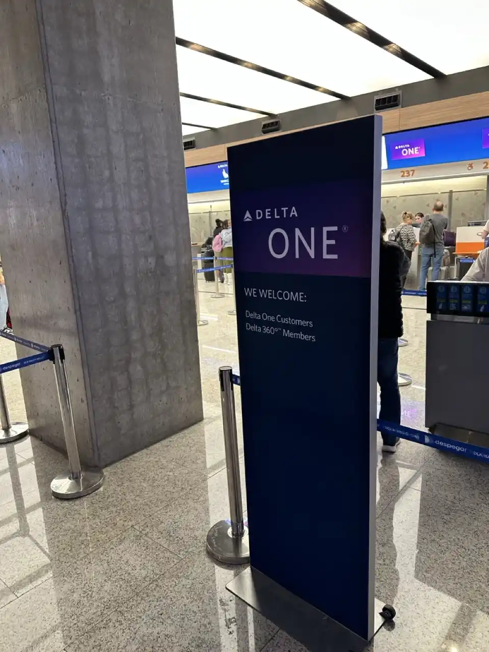 Delta One Check-in at Buenos Aires Ezeiza