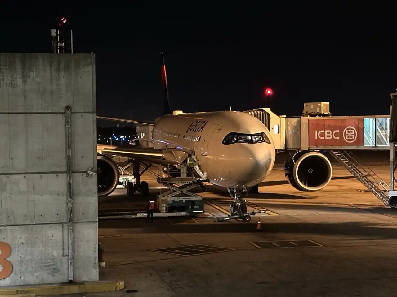 Boarding Delta's A330-900neo at Buenos Aires