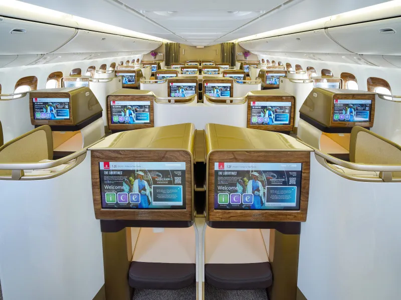 Emirates Refreshed 777 Business Class.