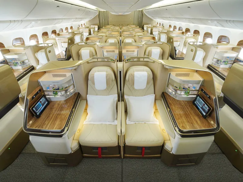 Emirates Refreshed 777 Business Class.