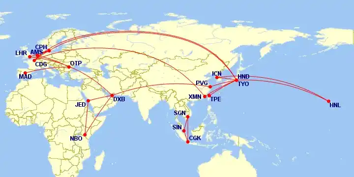 EuroBonus Millionaire Itinerary from Tokyo.