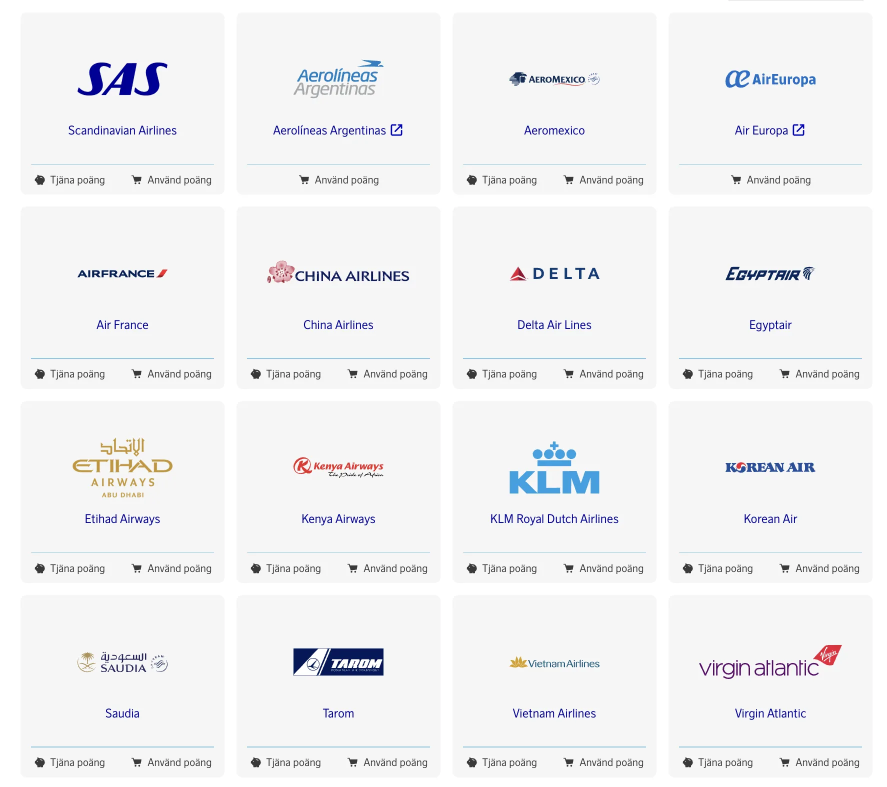 Updated list of SkyTeam Airlines you can book using EuroBonus Points (September 2024)