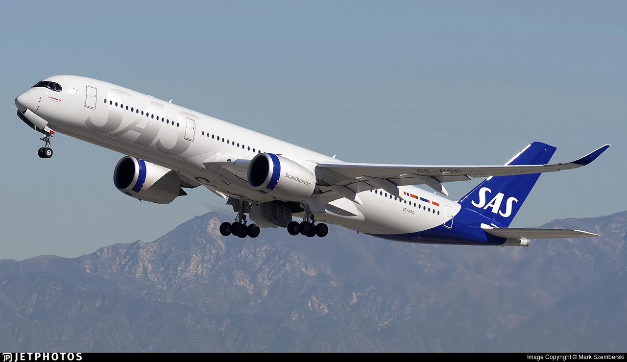 SAS will reintroduce an A350-900, SE-RSC.