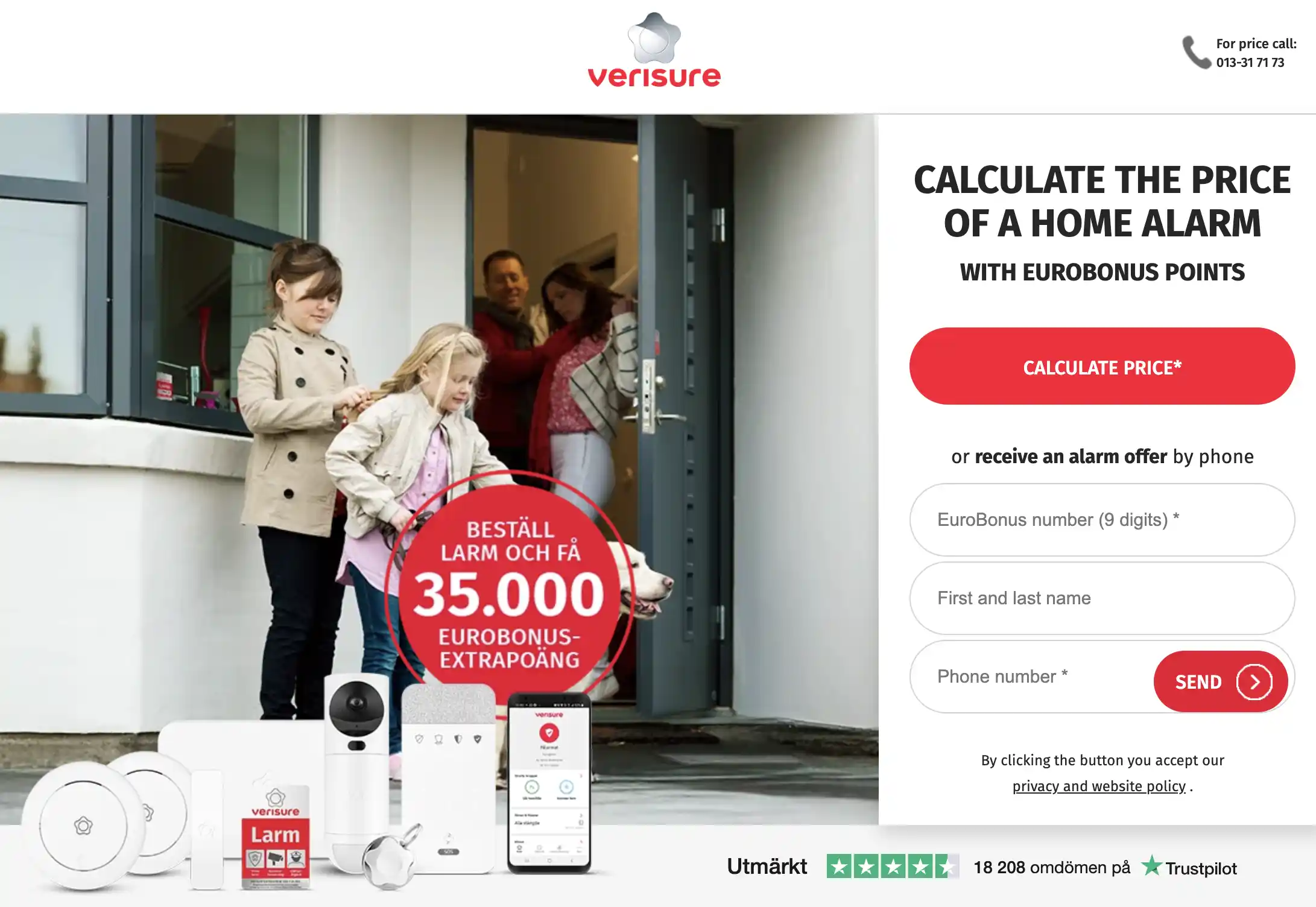 Get 35k EuroBonus points with Verisure