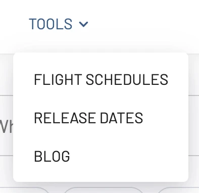 AwardFares Flight Schedules Tool.