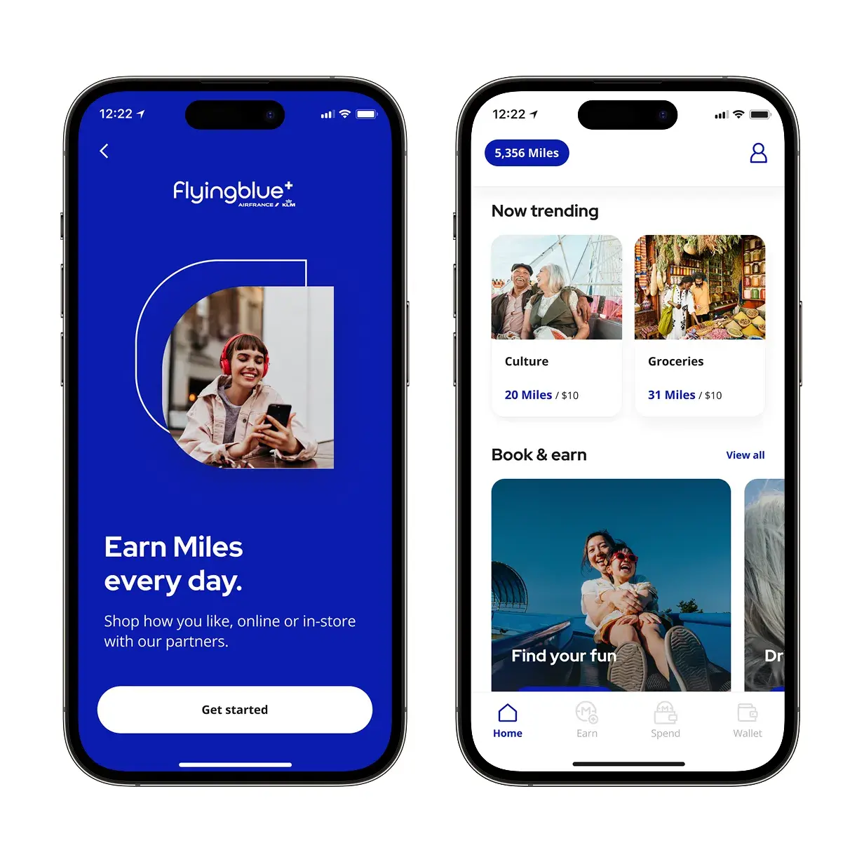 Flying Blue+ app screenshot