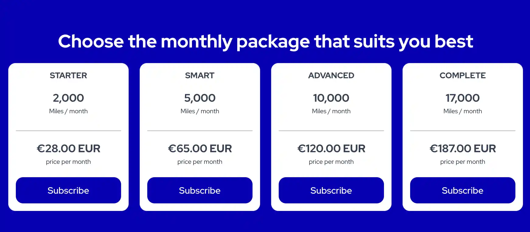 The New Flying Blue Subscribe To Miles Monthly Subscription Packages.