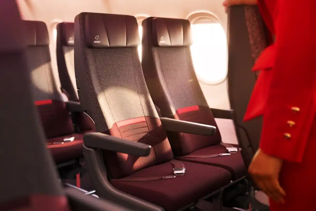 Economy Class seats on Virgin Atlantic.