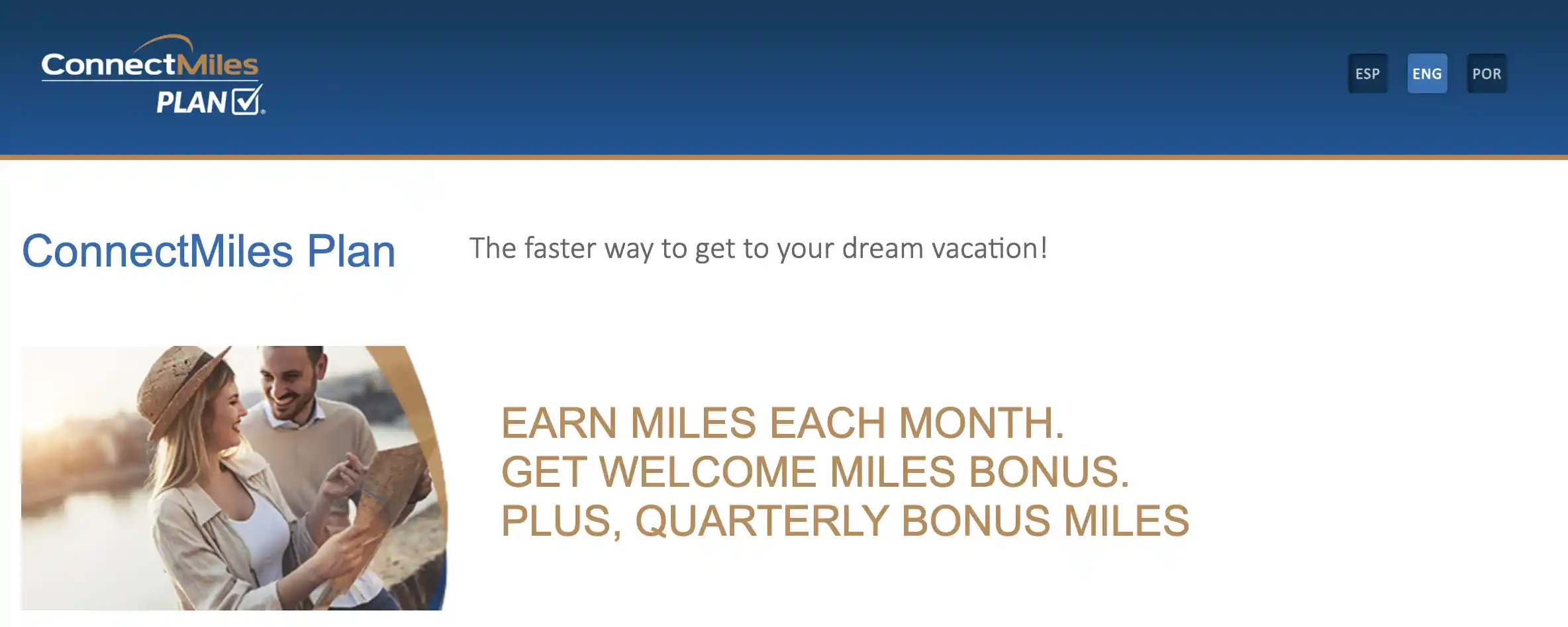 Copa ConnectMiles Plan monthly subscription packages, prices and benefits.