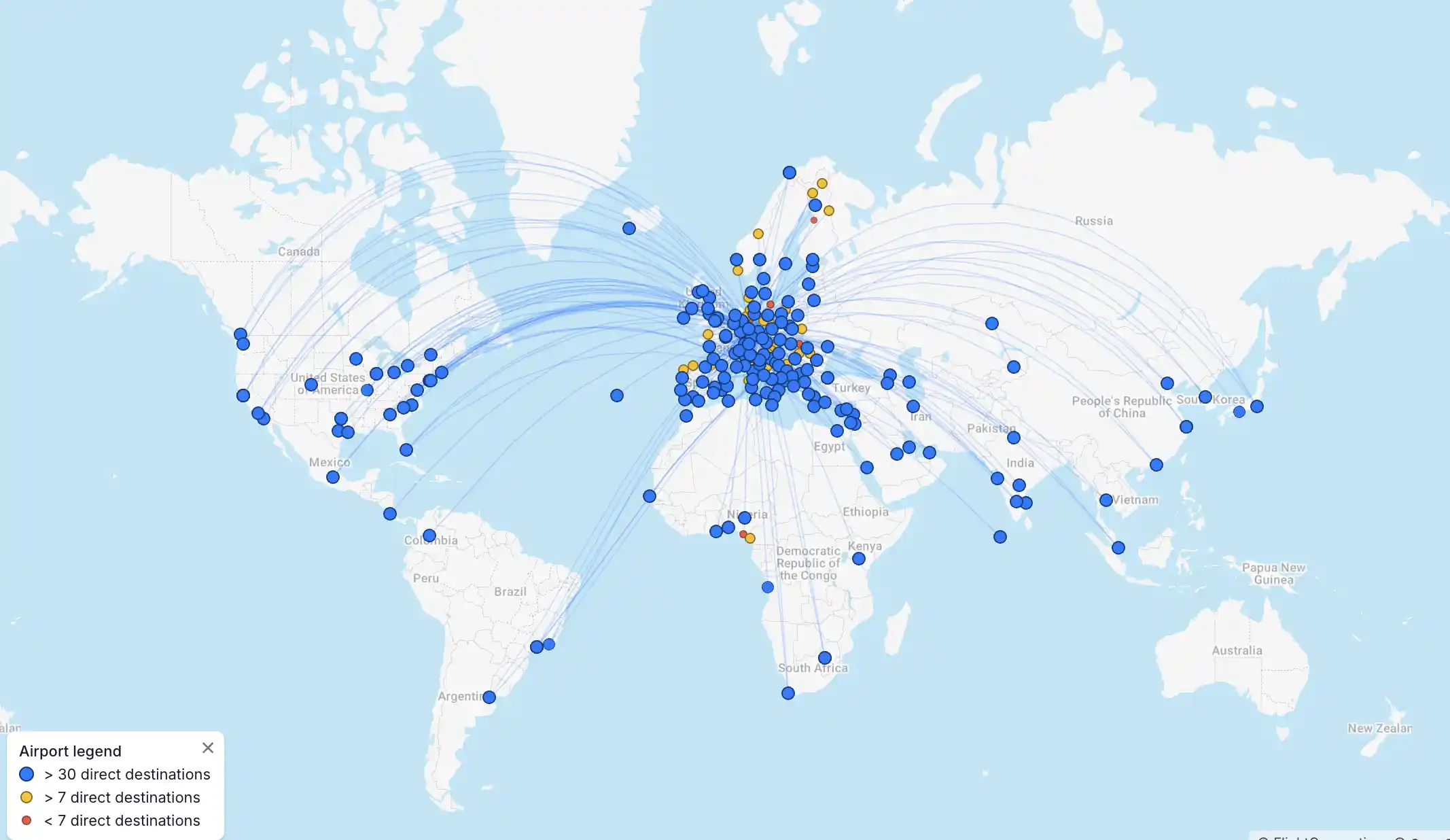 ITA Airways and Lufthansa Networks Combined