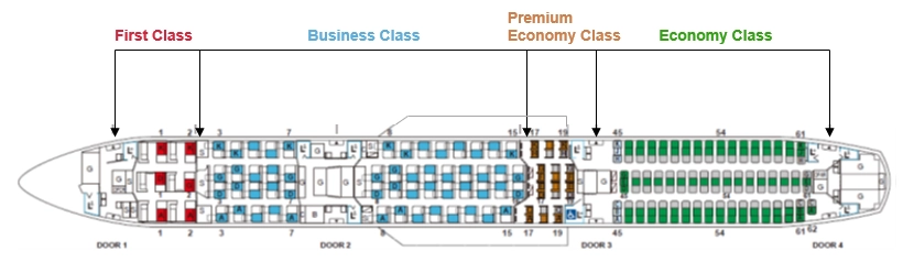 New JAL A350-1000 Flagship Seatmap.