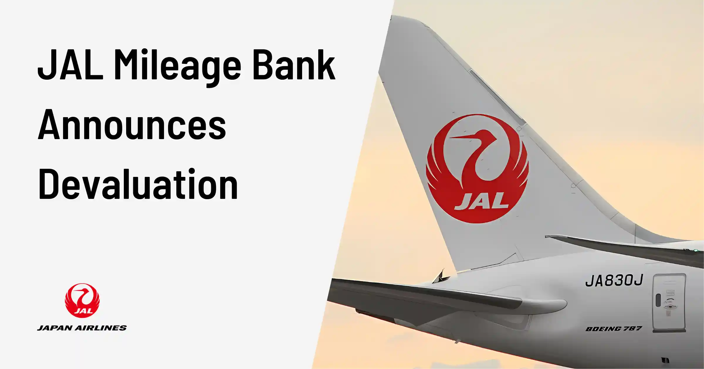 Cover image for JAL Mileage Bank Devaluation 2025: Premium Cabin Awards Jump Up to 80%