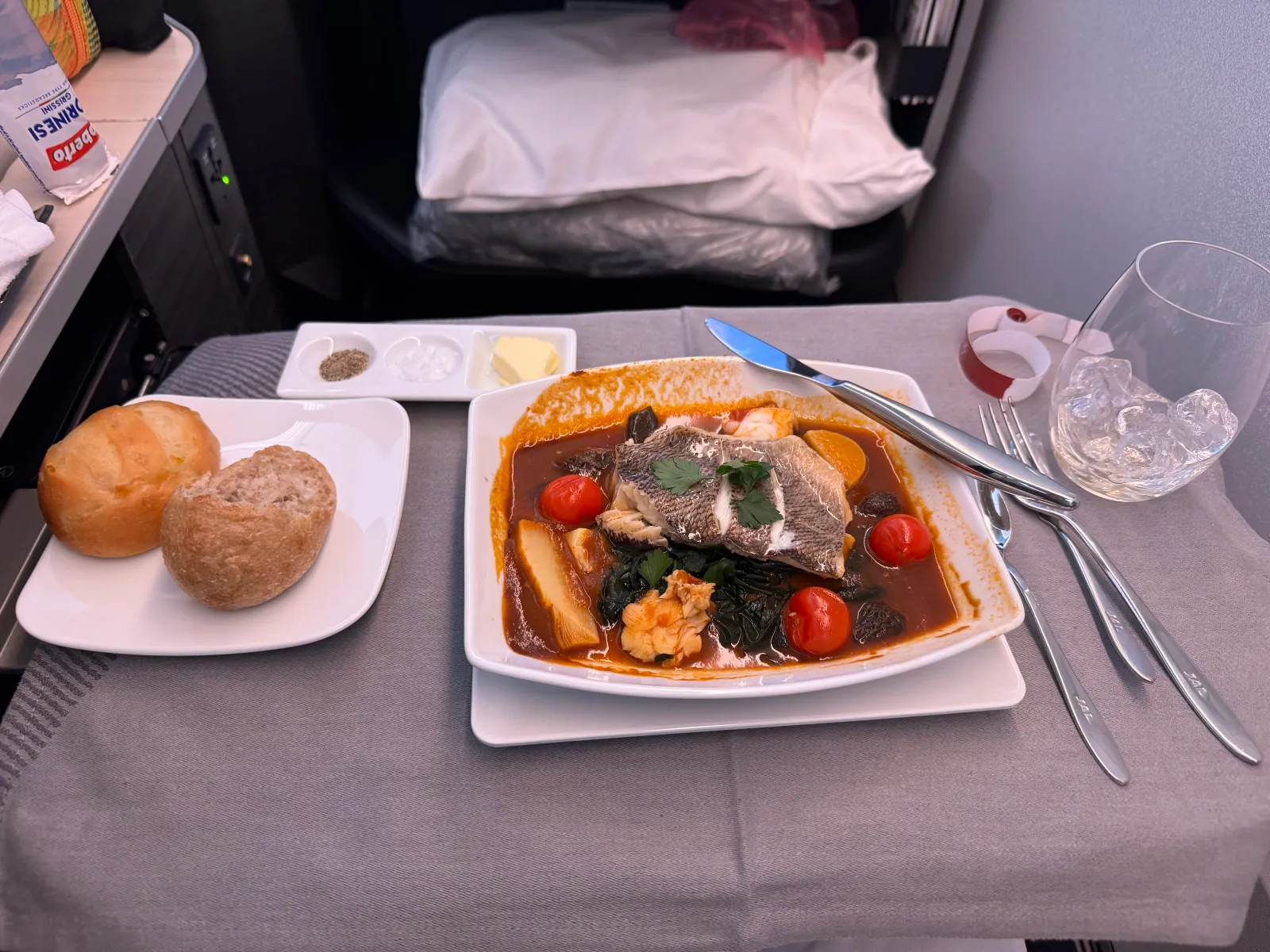 JAL Sky Suites Main Course