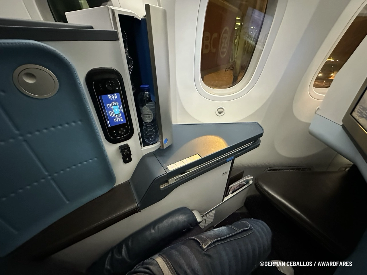 KLM 787-9 World Business Class: Buenos Aires to Santiago.