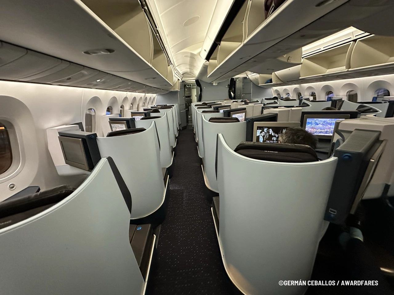 KLM 787-9 World Business Class: Buenos Aires to Santiago.