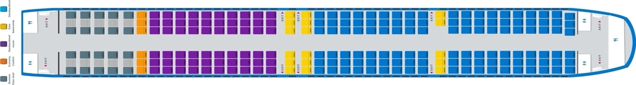 KLM A321neo Seatmap.