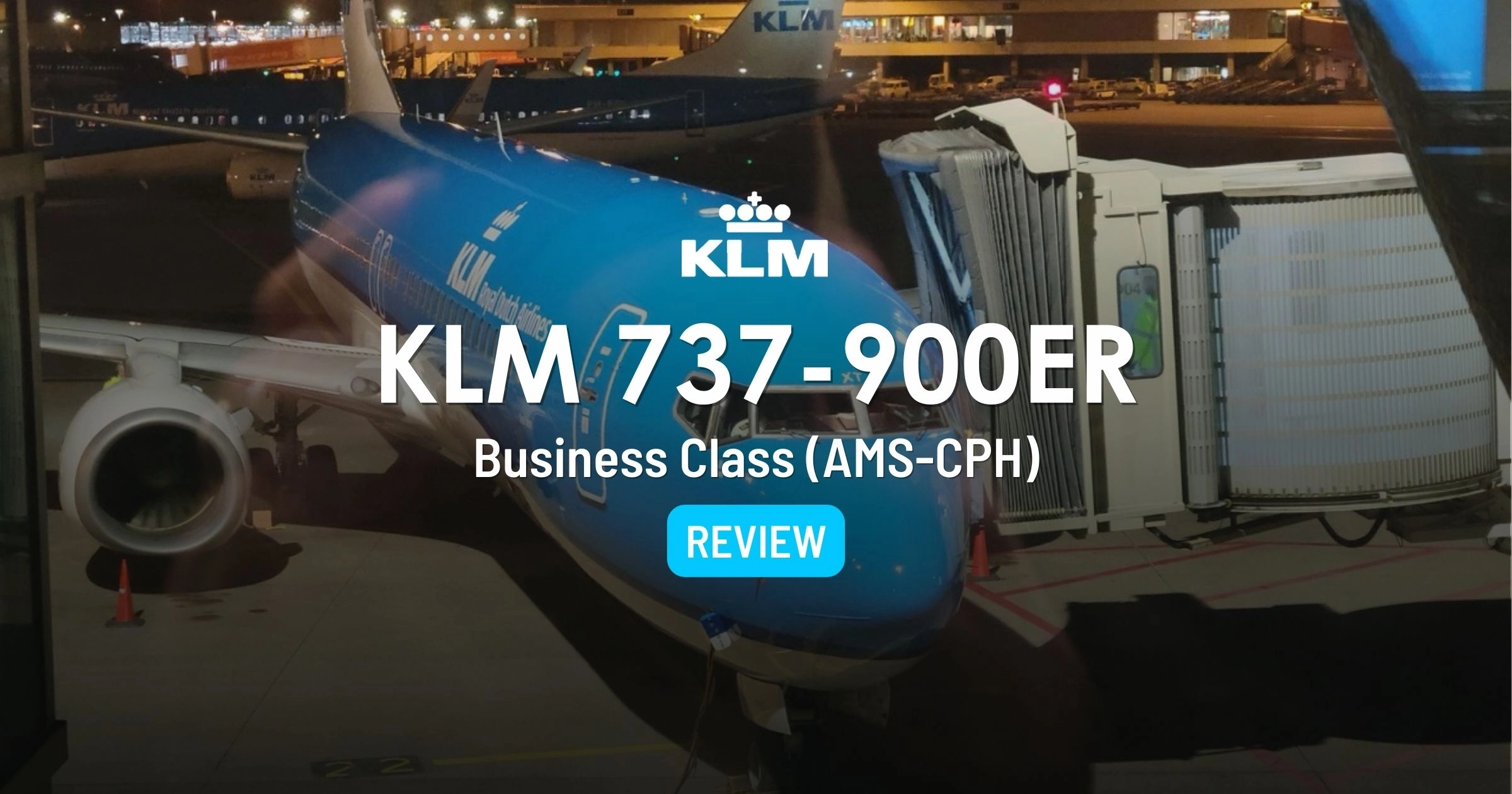 Cover image for KLM Europe Short-Haul Business Class In 2024 (737-900ER)