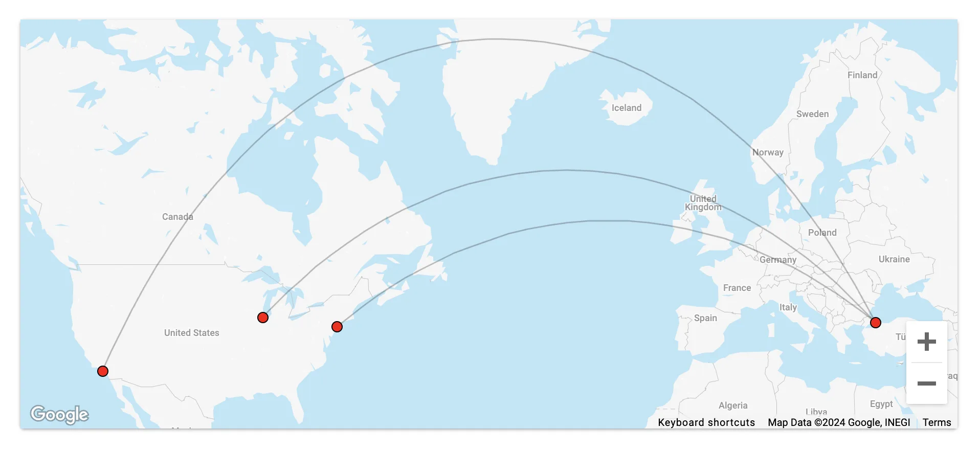 New York (JFK), Chicago (ORD), or Los Angeles (LAX) to Istanbul (IST) with Turkish Airlines Miles&Smiles.