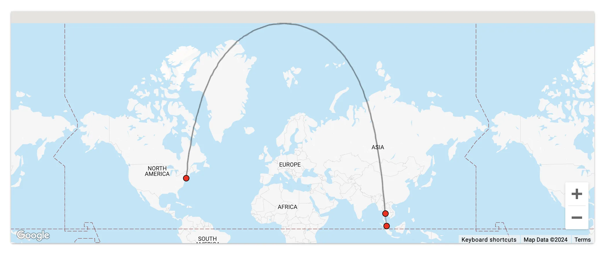 New York (JFK) via Istanbul (IST) to Bangkok (BKK) or Kuala Lumpur (KUL) with Turkish Airlines Miles&Smiles.