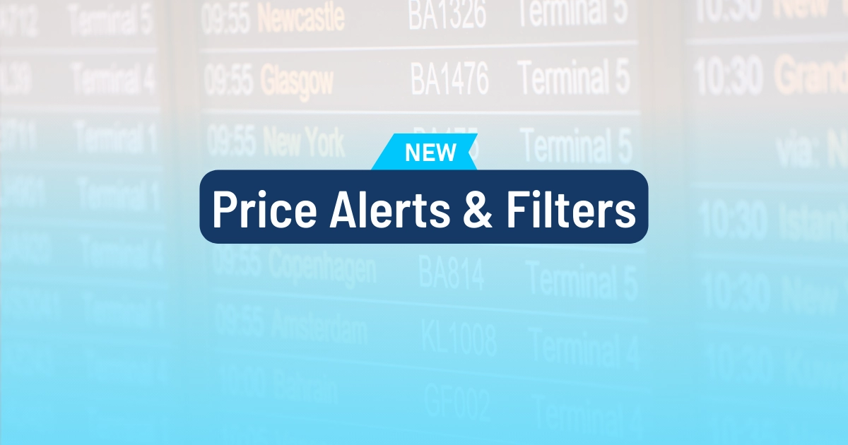 Cover image for Never Miss a Deal Again: Score the Perfect Fare with New Price Alerts and Filters