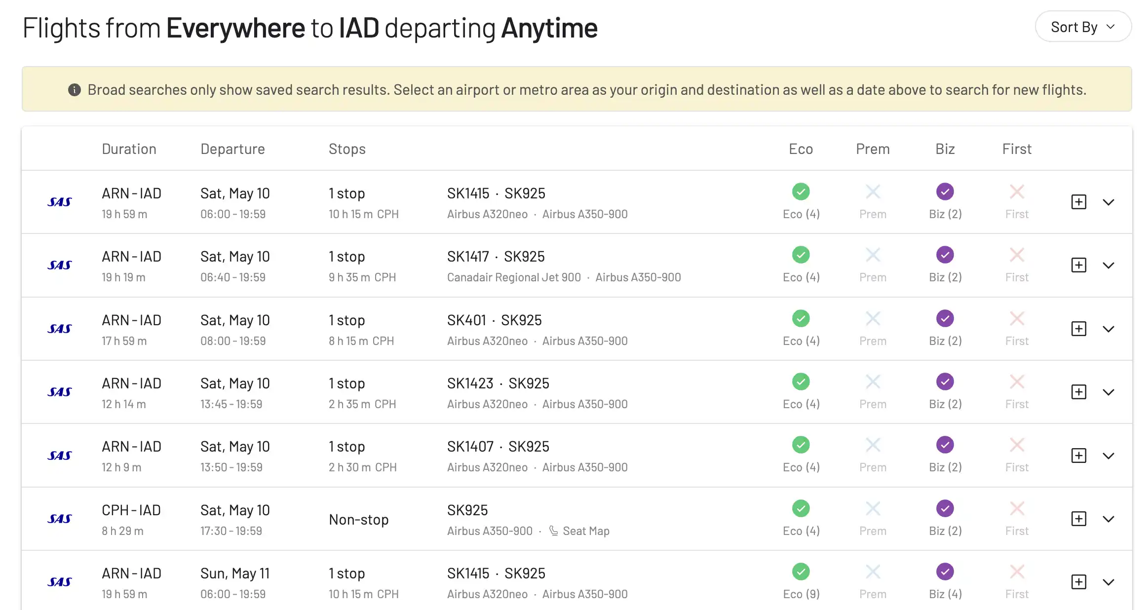 Washington Pride Destinations on AwardFares.
