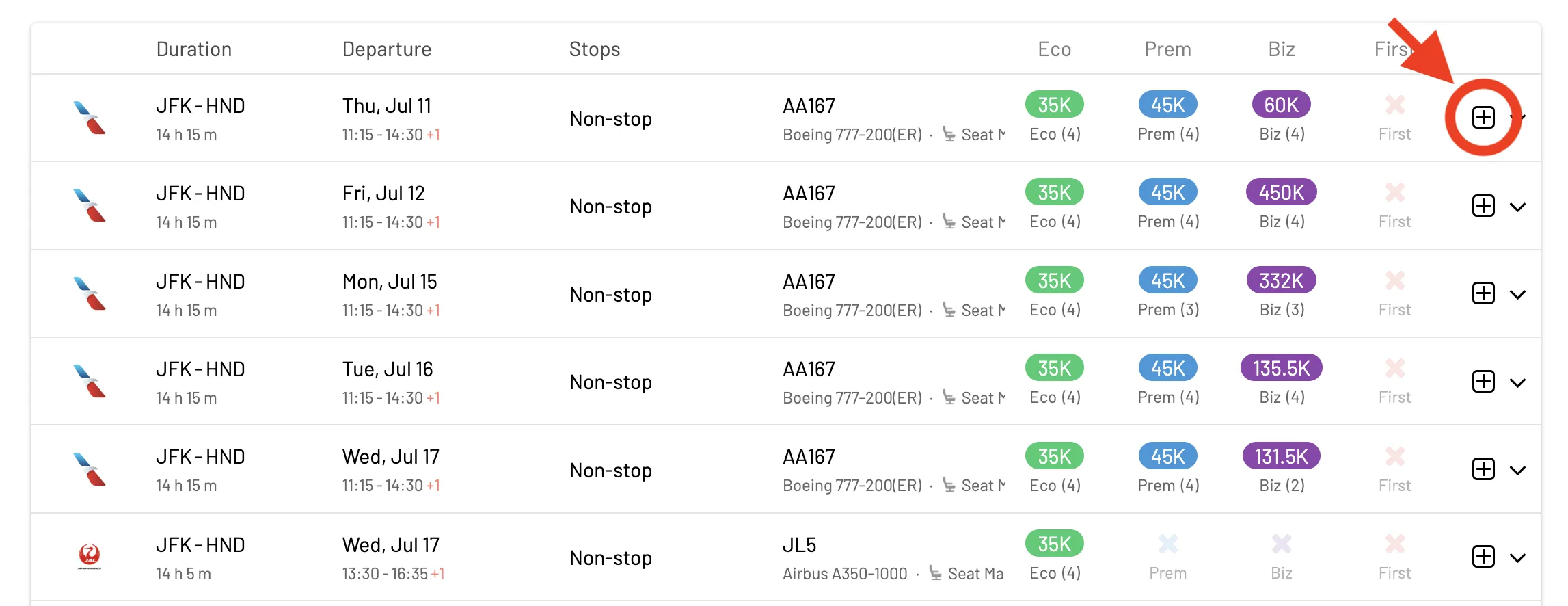 Building a round-the-world award flight with AwardFares.