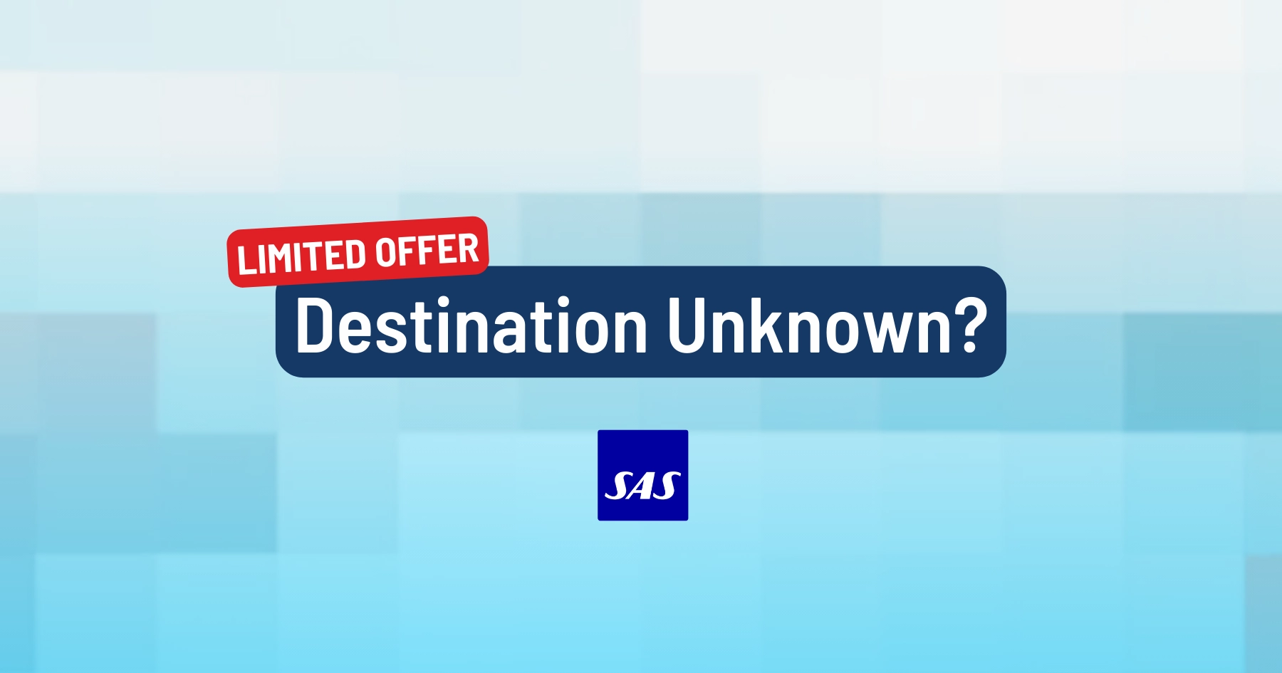 Cover image for SAS Launches 'Destination Unknown': Mystery Ticket For 30.000 EuroBonus Points