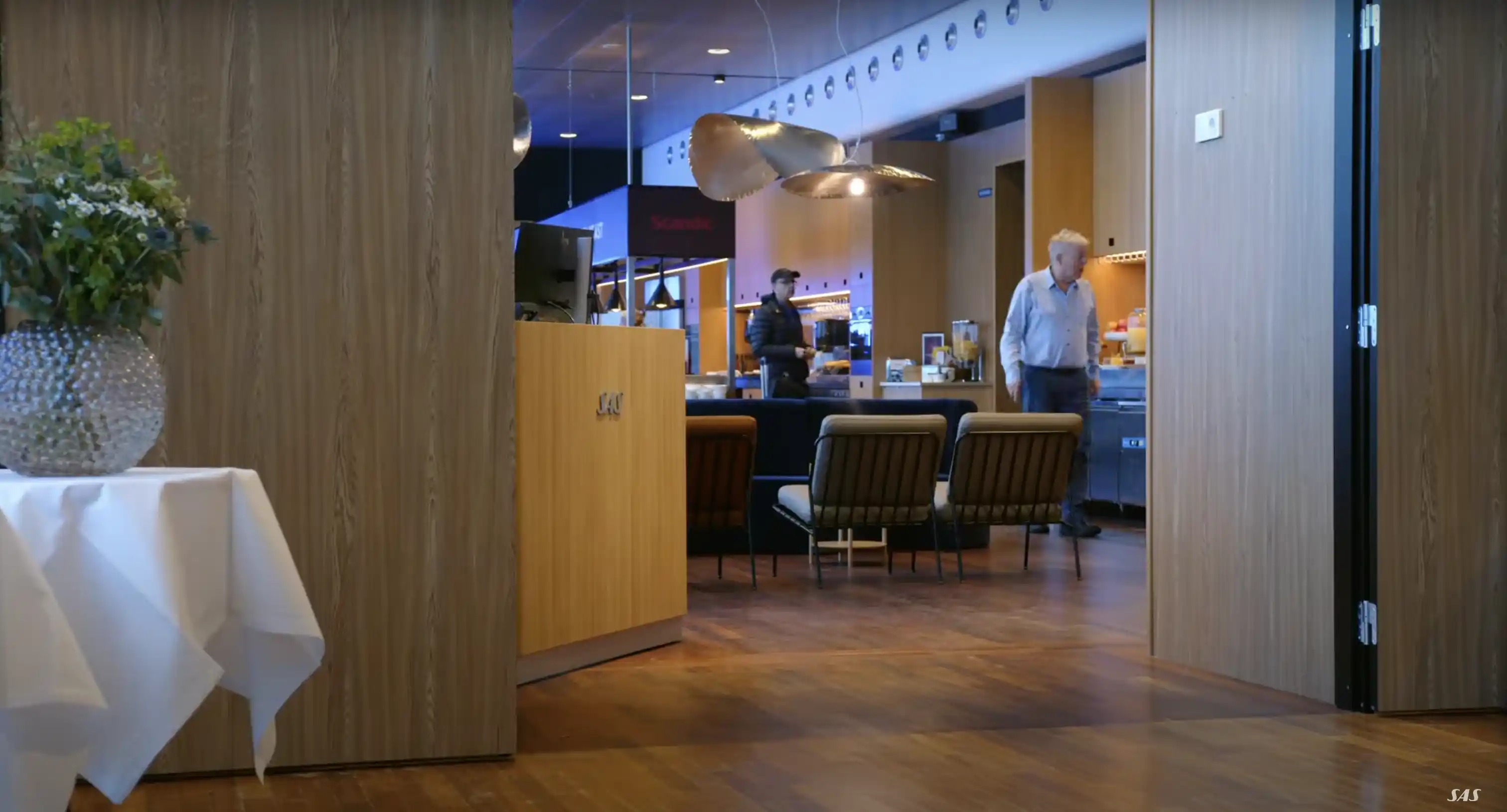 Newly opened SAS Lounge by Mastercard at Stockholm Arlanda.