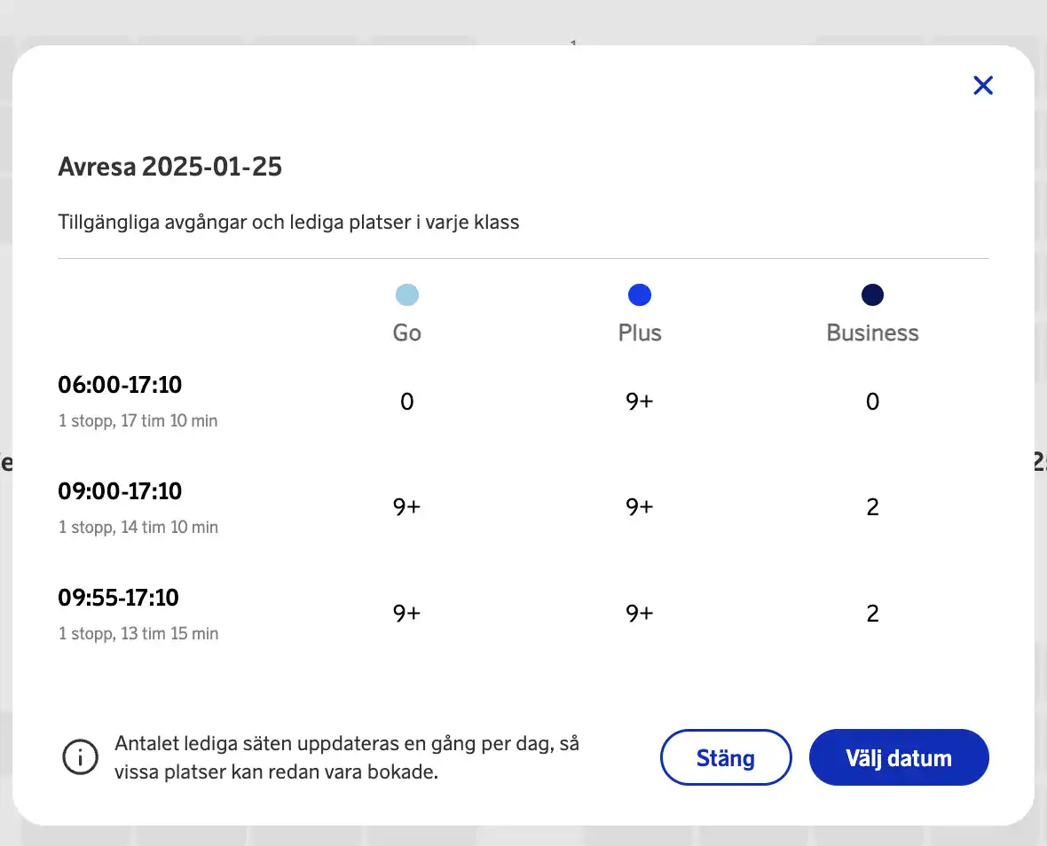 SAS rolls out new EuroBonus awards search portal (Beta)