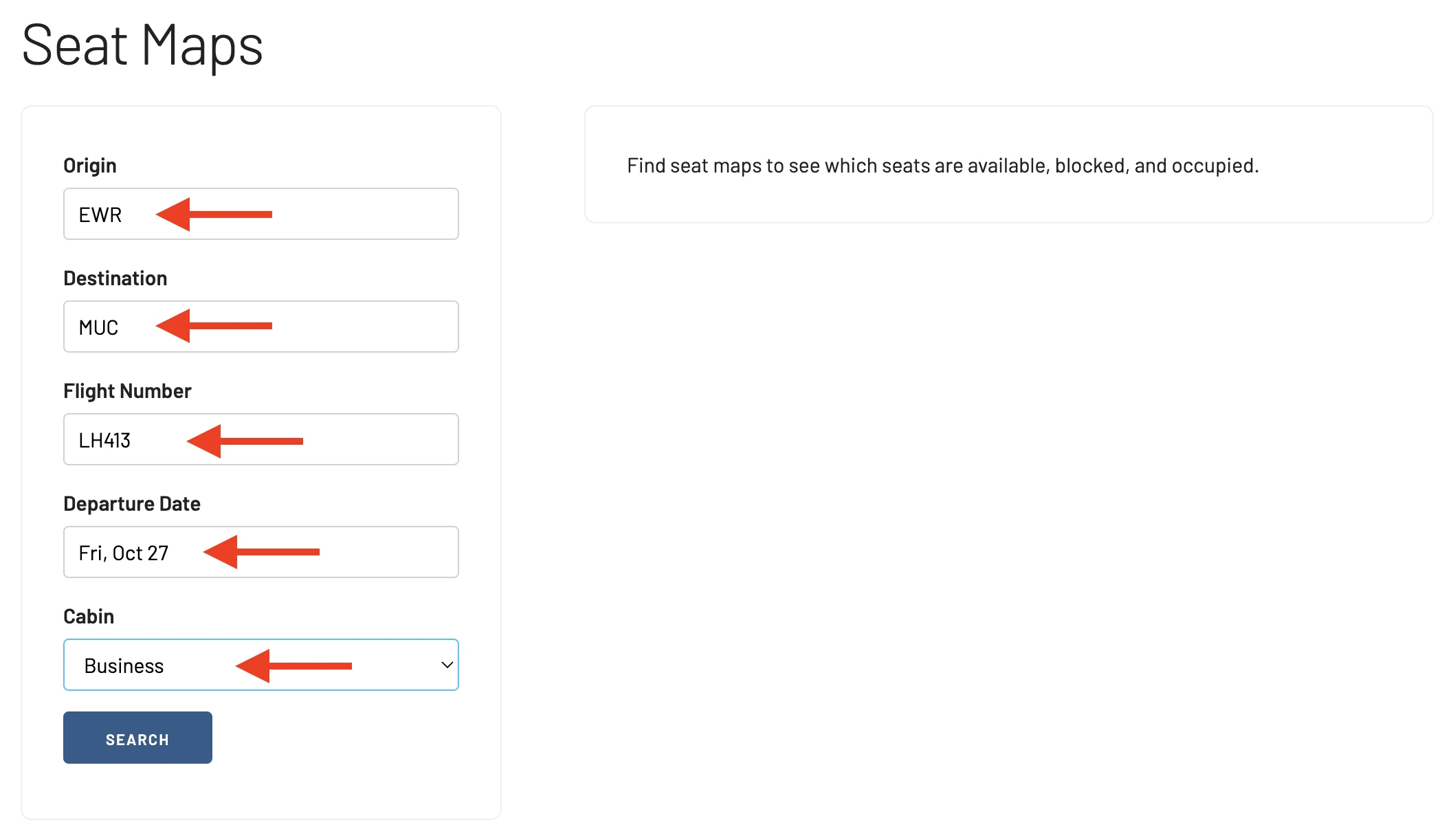 AwardFares Seat Map Tool